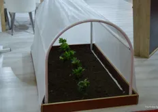 Who starts growing doesn't have to start big, although this fair setup is, of course, meant to show how you can build honderds of meters with cultivation tunnels like this.